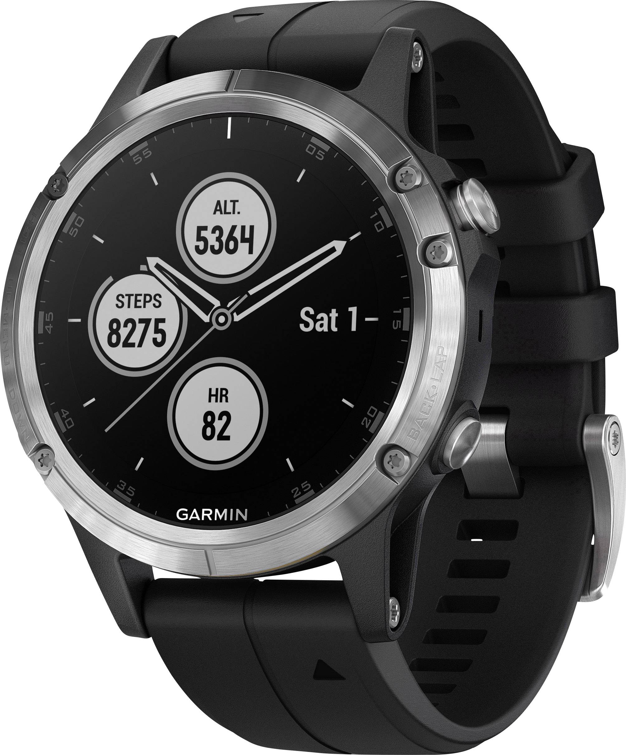Garmin fēnix 5 Plus Smartwatch Schwarz
