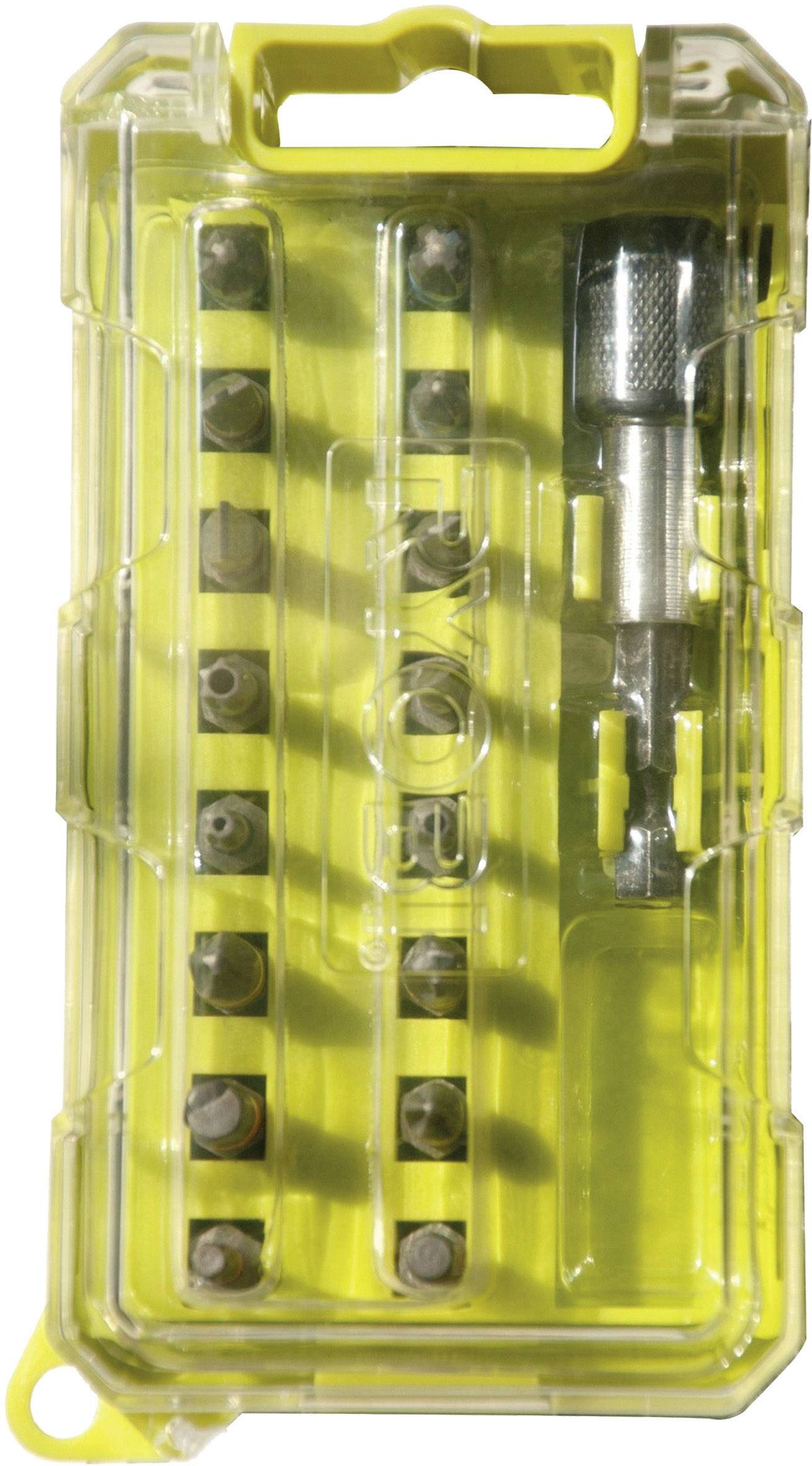 Ryobi RAK17SD 5132002550 Bit-Set 17teilig Schlitz, Kreuzschlitz Pozidriv, Kreuzschlitz Phillips, Innen-Sechsrund (TX)