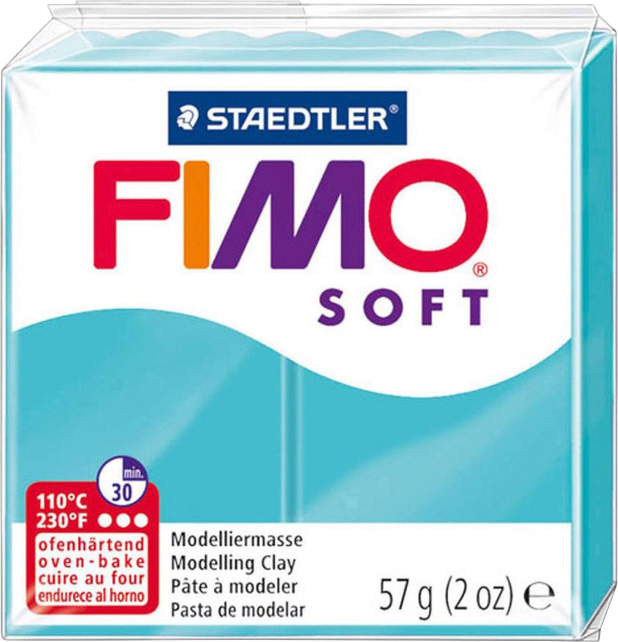 FIMO soft - Modellierton - Grün - 110 °C - 30 min - 56 g - 55 mm