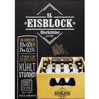 SL Eisblock 20x0,5l Flaschenkühler Kontakt Blau SL Eisblock 20x0,5l Flaschenkühler Kontakt Blau