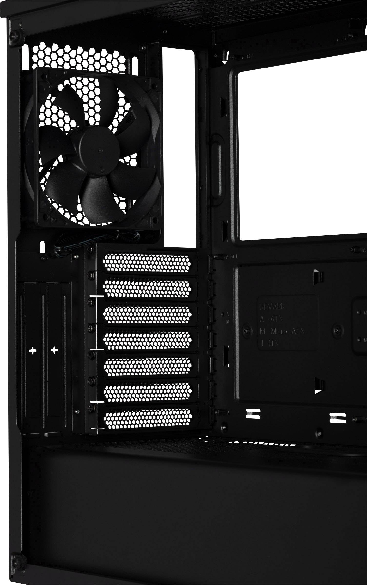 Corsair Spec-06 Tempered Glass Midi-Tower PC-Gehäuse Schwarz, Rot 2 vorinstallierte Lüfter, Integrierte Beleuchtung
