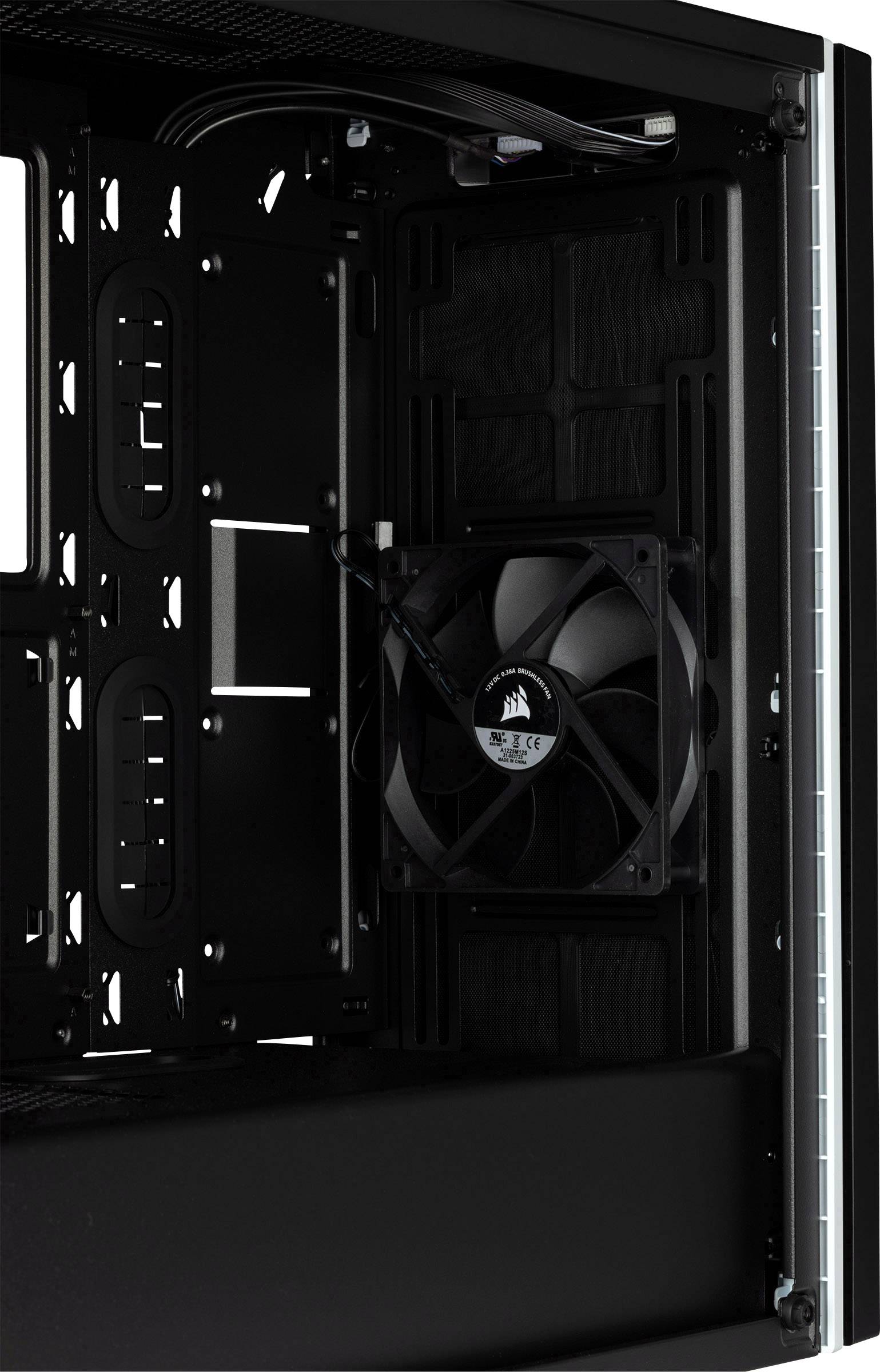 Corsair Spec-06 Tempered Glass RGB Midi-Tower PC-Gehäuse Schwarz, RGB 2 vorinstallierte Lüfter, Integrierte Beleuchtung