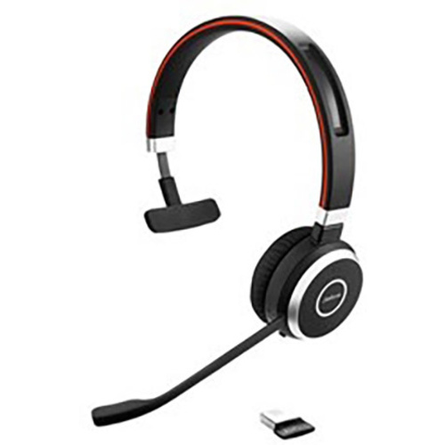 Jabra Evolve 65 MS Telefon On Ear Headset Bluetooth®, kabelgebunden Mono Schwarz, Silber Noise Cancelling Batterieladeanzeige