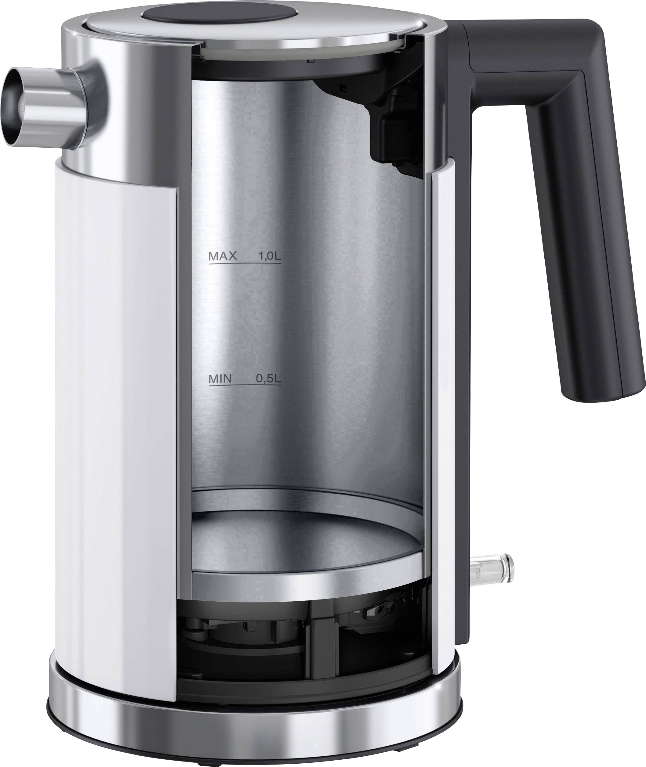 Graef WK401EU Wasserkocher Edelstahl, Weiß Fassungsvermögen: 1 l