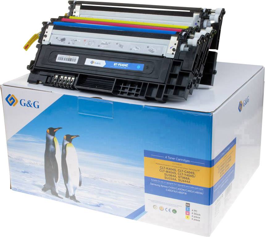 G&G Toner ersetzt Samsung CLT-P404C, CLT-K404S, CLT-C404S, CLT-M404S, CLT-Y404S Kompatibel Kombi-Pack Schwarz, Magenta, Cyan