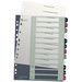 Leitz 1238 Style Register DIN A4 1-12 Polypropylen Mehrfarbig 12 Registerblätter extrabreit, PC-beschriftbar 1238-00-00