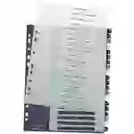 Leitz 1239 Style Register DIN A4 1-20 Polypropylen Mehrfarbig 20 Registerblätter extrabreit, PC-beschriftbar 1239-00-00 Leitz 1239 Style Register DIN A4 1-20 Polypropylen Mehrfarbig 20 Registerblätter extrabreit, PC-beschriftbar 1239-00-00