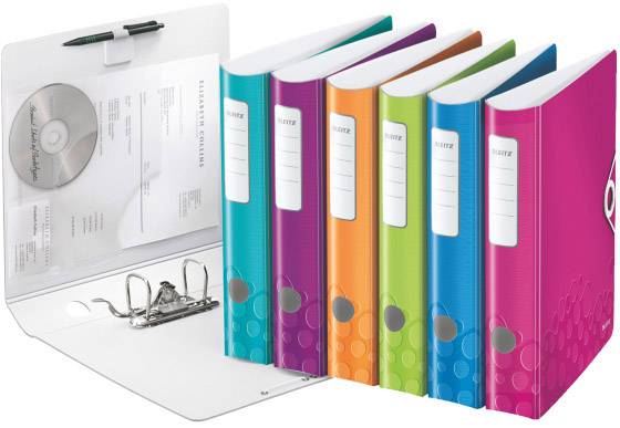 Leitz Ordner 1107 Active WOW DIN A4 Rückenbreite: 65 mm Grün (metallic)  2 Bügel 1107-00-64