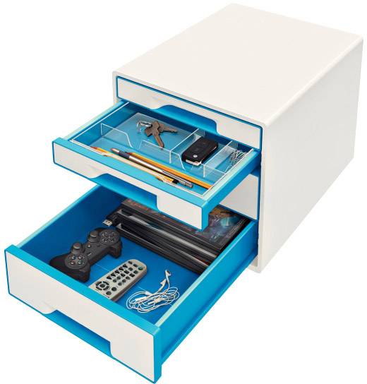 Leitz WOW Cube 5213 5213-20-36 Schubladenbox Weiß 4 x DIN A4 Anzahl der Schubfächer: 4