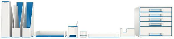 Leitz WOW 5365 5365-10-36 Stiftschale Weiß, Blau Anzahl der Fächer: 1