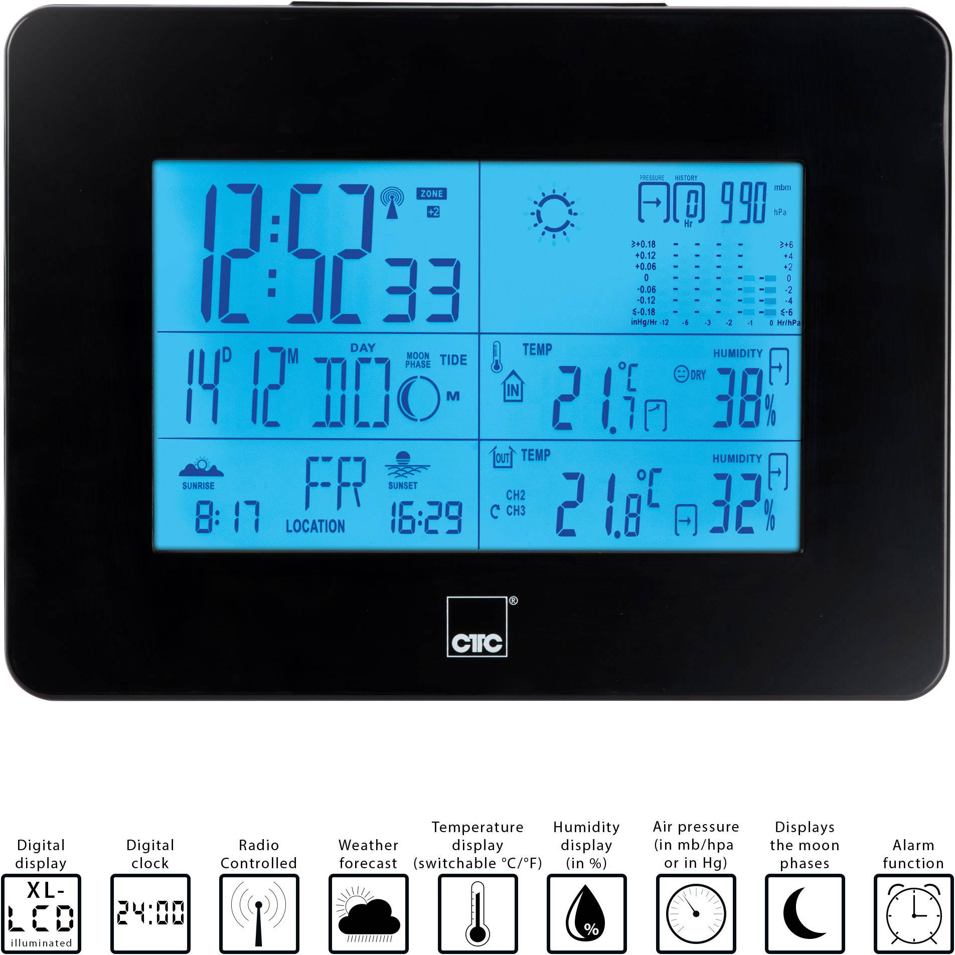 CTC WSU 7026 RC 170260 Funk-Wetterstation