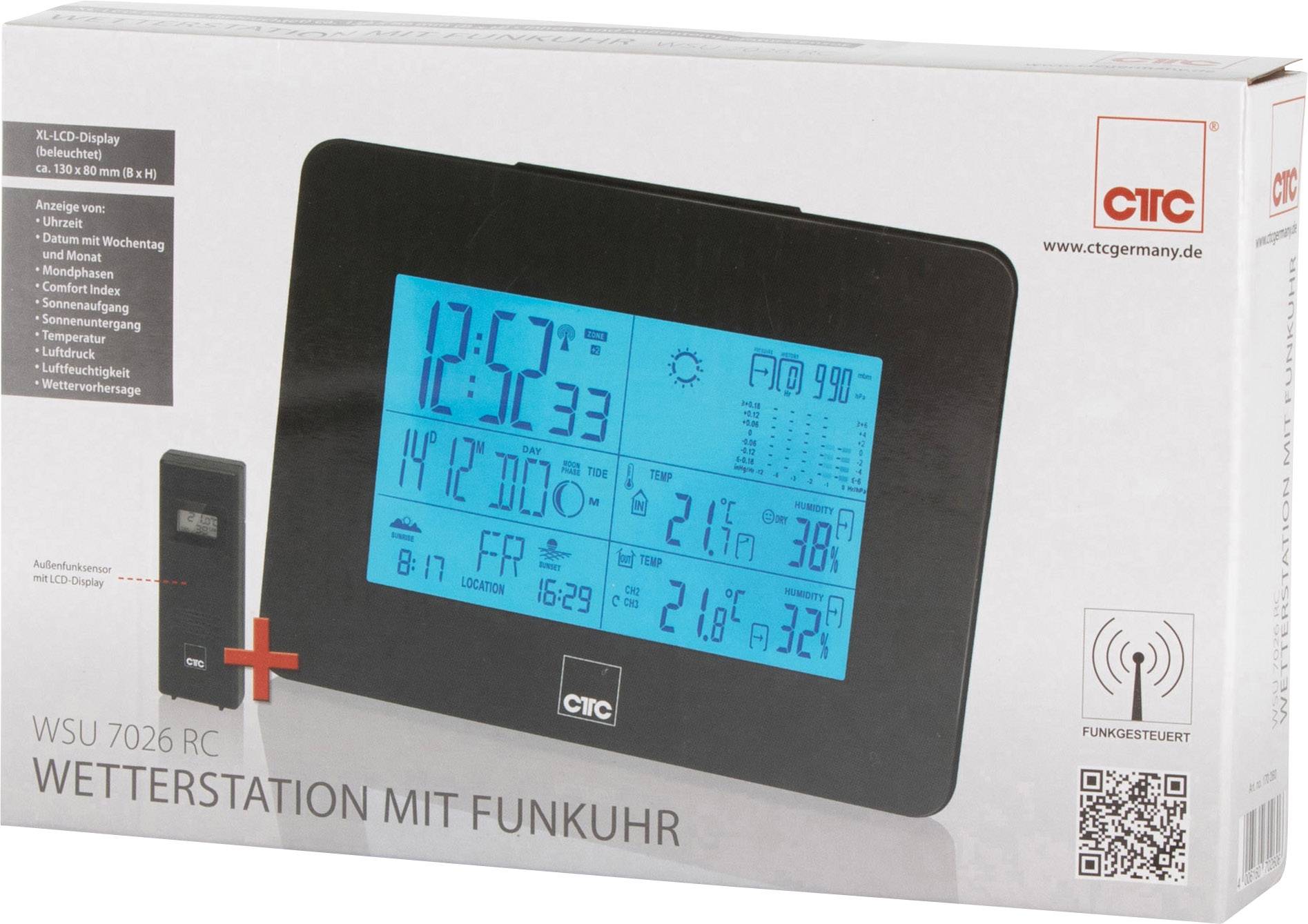 CTC WSU 7026 RC 170260 Funk-Wetterstation