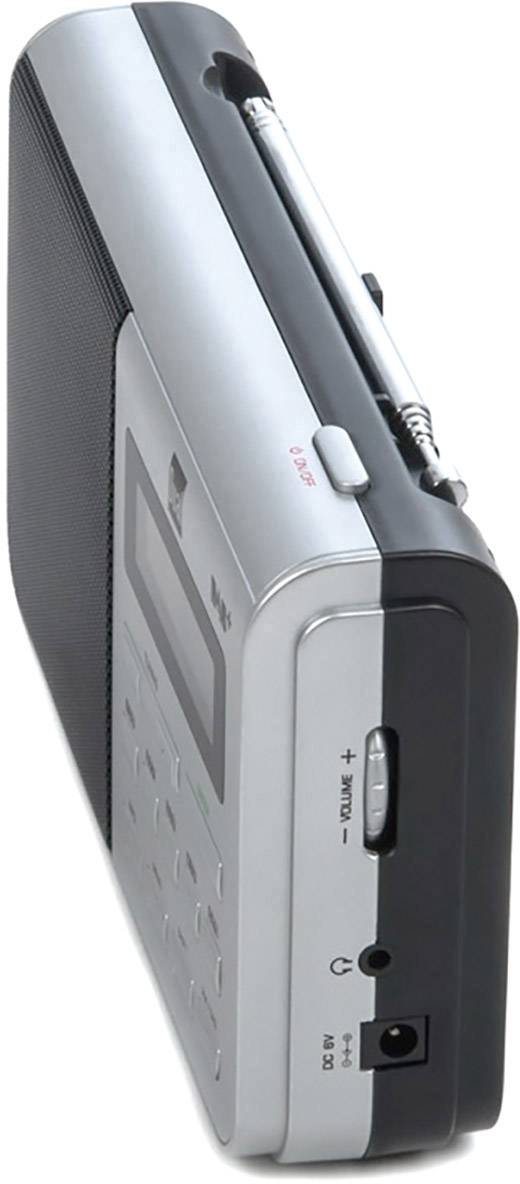 Dual DAB 4.1 Tischradio DAB+, UKW AUX Silber, Schwarz