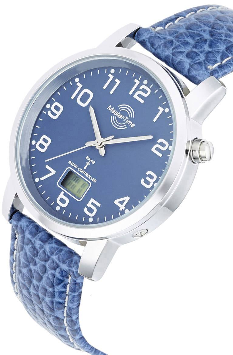 Funk Armbanduhr MTGA-10493-32L (Ø x H) 41mm x 10.5mm Silber Gehäusematerial=Metall Material (Armband)=Leder