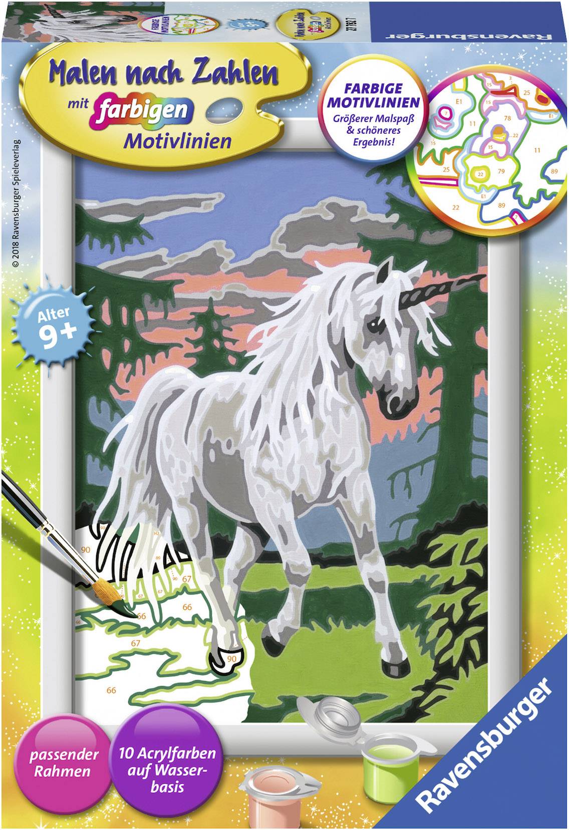 Ravensburger Malen nach Zahlen - Einhorn im Zauberwald