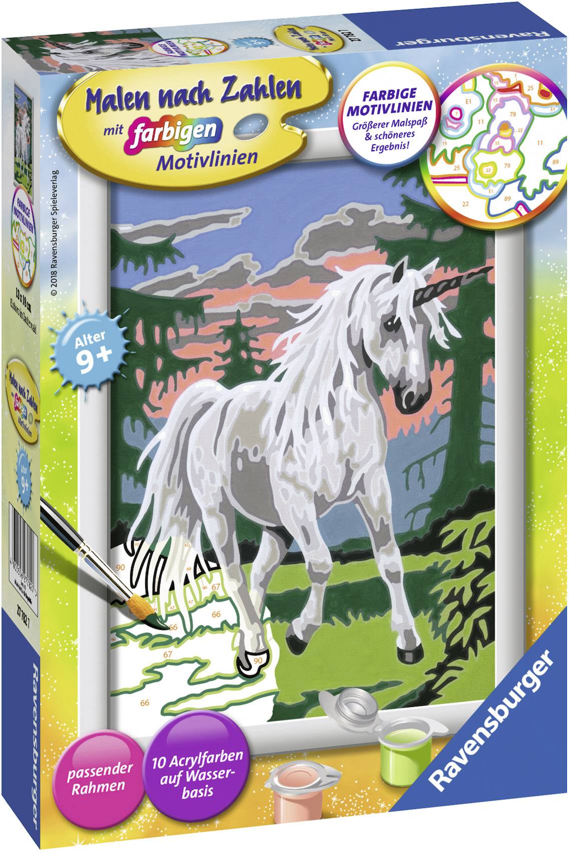 Ravensburger Malen nach Zahlen - Einhorn im Zauberwald