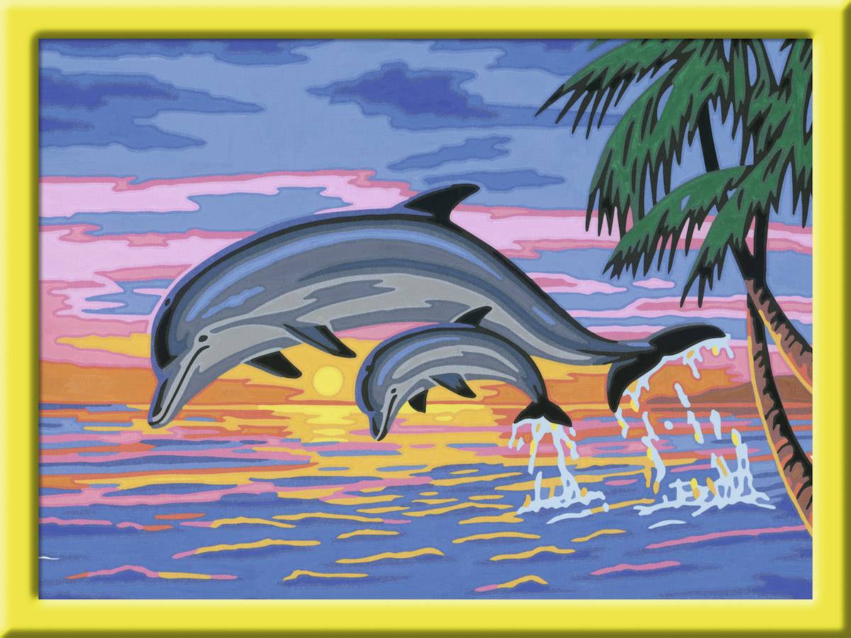 Ravensburger Malen nach Zahlen - Paradies der Delfine