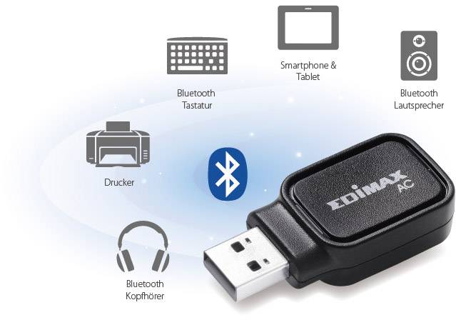 EDIMAX EW-7611UCB WLAN Stick USB 2.0, Bluetooth®