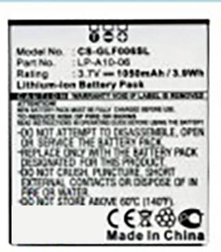 Beltrona Navigationsgeräte-Akku ersetzt Original-Akku (Original) LP-A10-06, LP-A11-08 3.7V 1050 mAh