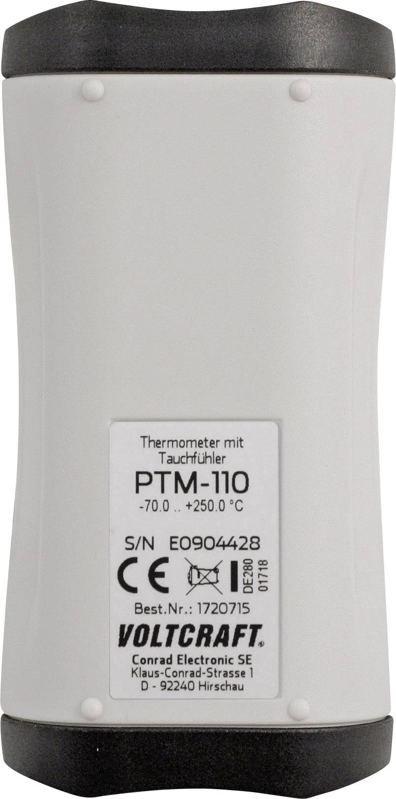 VOLTCRAFT PTM-110 Temperatur-Messgerät -70 - 250°C Fühler-Typ Pt1000 IP65