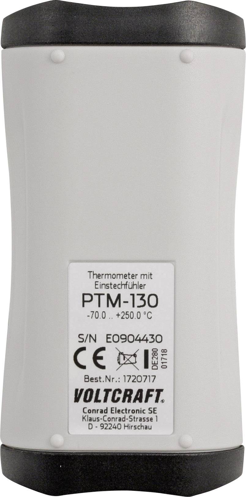 VOLTCRAFT PTM-130 Temperatur-Messgerät -70 - 250 °C Fühler-Typ Pt1000 IP65