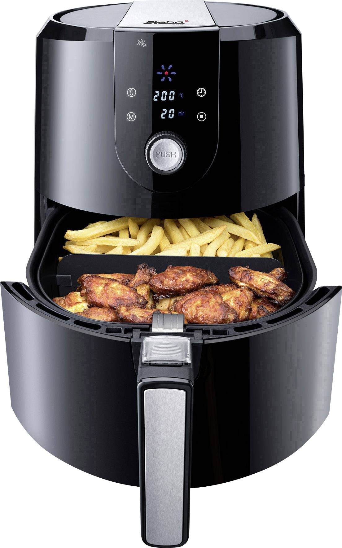 Steba HF 5000 XL Heißluft-Fritteuse 5.2 l 1800 W Schwarz