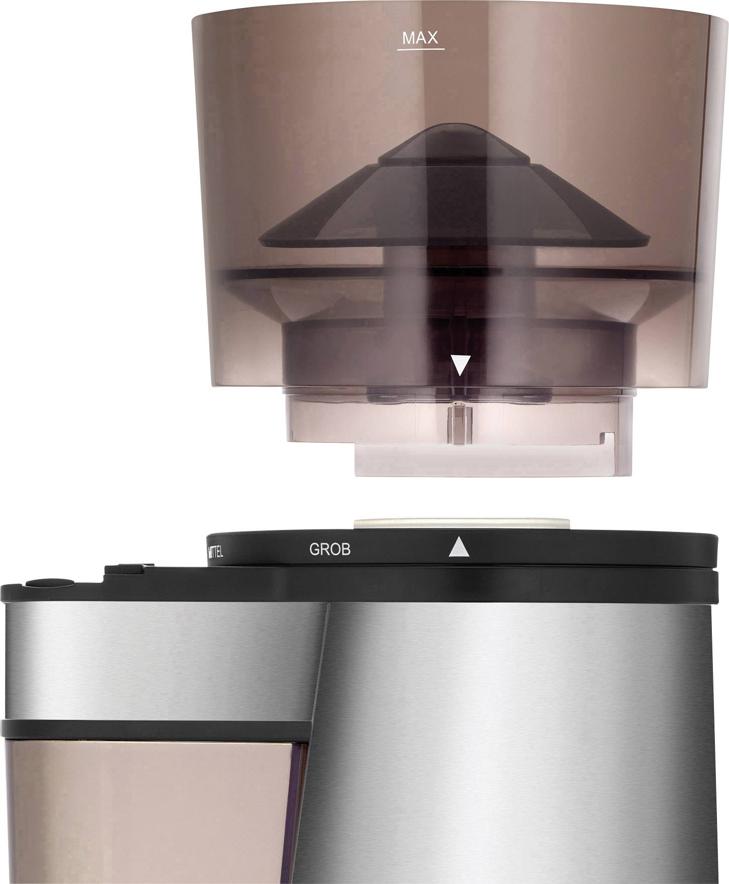 Unold 28915 28915 Kaffeemühle Silber, Schwarz Stahl-Kegelmahlwerk