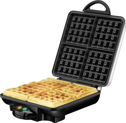 Unold 48266 Waffeleisen Temperaturvorwahl Schwarz, Silber