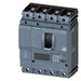 Disjoncteur Siemens 3VA2110-6KQ42-0AA0 Plage de réglage (courant): 40 - 100 A Tension de contact (max.): 690 V/AC (l x H x P) 140