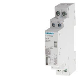 Ein weißer Siemens-Lichtbogen-Schutzschalter mit der Aufschrift '5ST6605-2', kennzeichnet mit 20A und mehreren Schaltkontakten.
