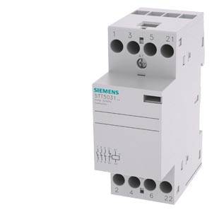 Elektrisches Gerät von Siemens, Modellnummer 5TT5031.indrucks-Darstellung eines grauen Gehäuses mit Anschlüssen und Schaltplan.