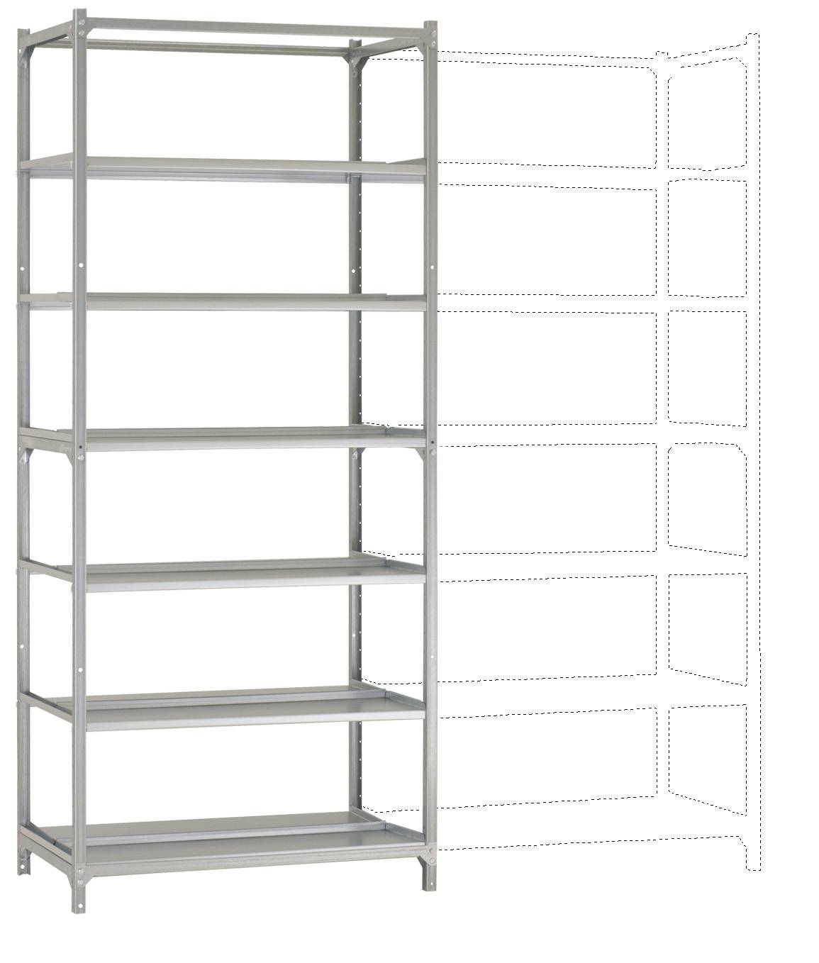 Manuflex RA2573 Lagerregal-Grundmodul (B x H x T) 90 x 2.25 x 60 mm Verzinkt