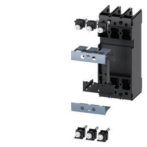 Explosionszeichnung eines elektrischen Bauteils mit mehreren Komponenten, darunter Klemmen und Gehäuse. Bauteil zeigt Montageabfolge.