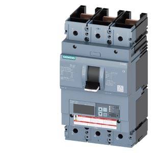 Grauer Schaltschrank von Siemens mit Kippschalter und digitalem Display, geeignet für elektrische Installationen.