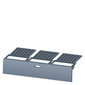 Ein grauer rechteckiger Abschnitt mit drei geneigten, gelochten Abdeckungen oben, ähnlich einer Entwässerungsrinne für den Regenwasserabfluss.