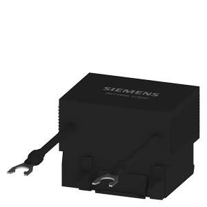 Ein schwarzes elektronisches Bauteil mit der Aufschrift 'Siemens'. Es hat zwei Anschlüsse und ist für elektrische Schaltungen geeignet.