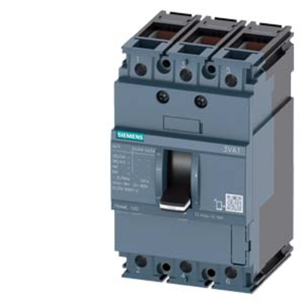 Disjoncteur Siemens 3VA1080-3ED36-0AF0 2 inverseurs (RT) Plage de réglage (courant): 80 - 80 A Tension de contact (max.): 690
