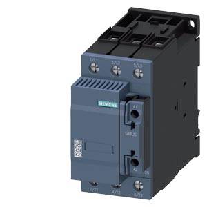 Ein blaues und schwarzes Elektroschütz von Siemens, Modell Sirius, mit mehreren Anschlussklemmen, verwendet zur Steuerung elektrischer Stromkreise.