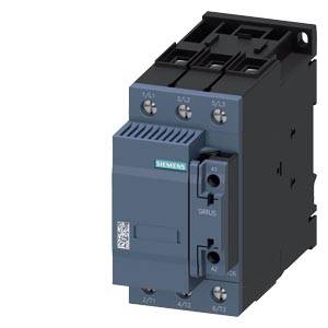 Ein Siemens Leistungsschalter, schwarz und blau, mit Markenlogo, für elektromechanische Steuerungssysteme.