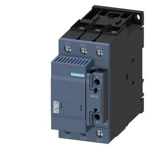 Ein blau-schwarzer elektrischer Schütz mit mehreren elektrischen Anschlüssen, geeignet für industrielle Anwendungen.