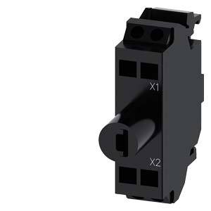 Elektrischer Schalter in Schwarz mit zwei Anschlusspunkten, markiert mit 'X1' und 'X2'.