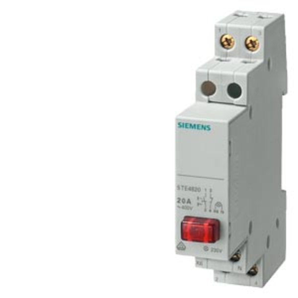 Siemens Taster Grau 6mm² 20A 1 Schließer, 1 Öffner 5TE4820