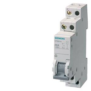 Ein zweipoliger Schutzschalter von Siemens, geeignet für 20A, 230V, zur Verwendung in elektrischen Verteilerschränken.