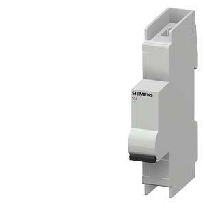 Ein Siemens-Niederspannungs-Leitungsschutzschalter in vertikaler Position aus weißem Kunststoff, hauptsächlich in elektrischen Verteilungen eingesetzt.