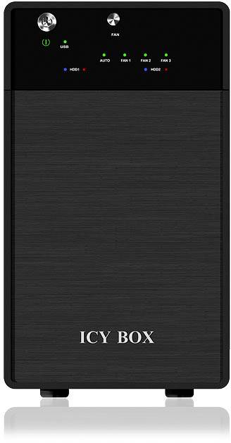 ICY BOX IB-3620U3 8.9cm (3.5 Zoll) Festplattengehäuse 3.5 Zoll USB 3.2 Gen 1 (USB 3.0)