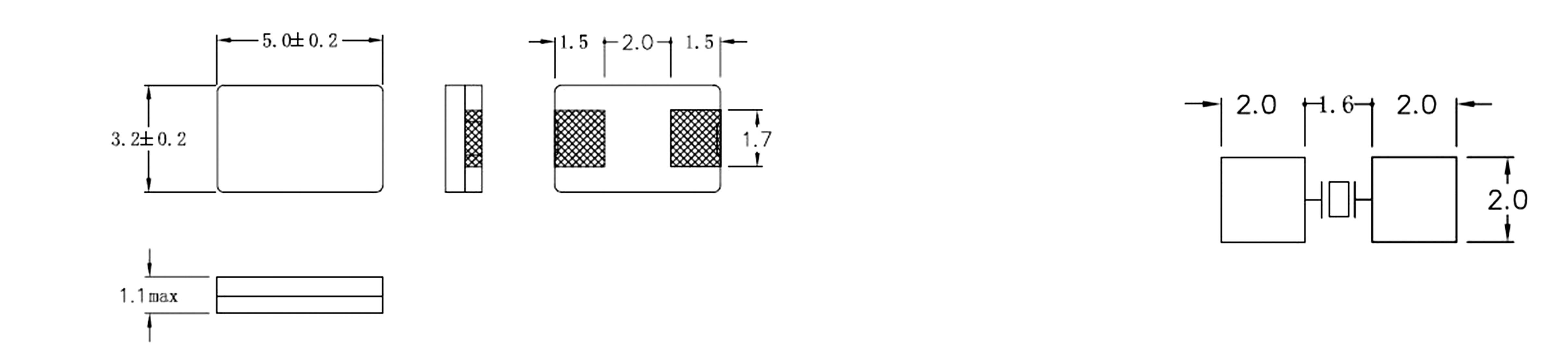 Qantek Quarzkristall QC5CB30.0000F18B23R SMD 30.0000 MHz 18 pF 5.0 mm 3.2 mm 1.0 mm 1000 St. Tape on Full reel