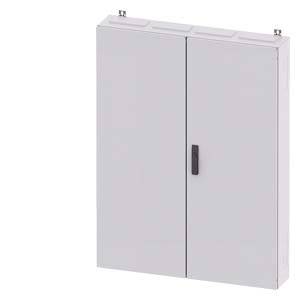 Ein grauer, rechteckiger Elektronikschrank mit zwei Türen und einem schwarzen Griff, zur Aufbewahrung von technischen Geräten.