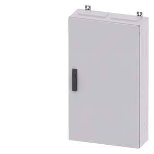 Ein rechteckiger, grauer Metall-Schaltschrank mit schwarzem Griff, geeignet für die industrielle oder gewerbliche Nutzung.