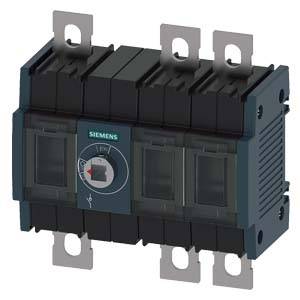 Ein elektrischer Leistungsschalter mit Markenlogo, mehreren Schaltflächen und metallischen Anschlüssen, verwendet zur Stromsteuerung.