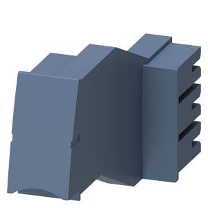 Ein blaues, blockförmiges Bauteil mit Einkerbungen und Vorsprüngen, möglicherweise ein Verbindungsteil oder ein Maschinenkomponente.